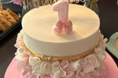 Annabelle - Pretty in Pink First Birthday Cake