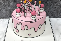 Ali - Cartoon / Outline Birthday Cake