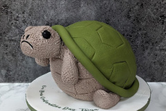 Freya - Tortoise Plushie Confirmation Cake